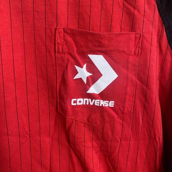Converse Red/Black Stripe Shirt size S - Picture 4 of 4